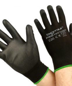 BGM0400M Arbeitshandschuhe – Mechaniker Handschuhe – Schutzhandschuhe -BGM PRO-tection- Feinstrickhandschuh 100% Nylon mit Polyurethan Beschichtung – Grösse M (8)