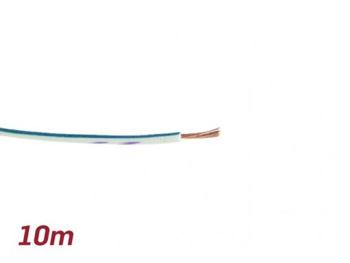 SC9085WHBL Elektrokabel -BGM ORIGINAL 0,85mm²- 10m – Weiss/Blau